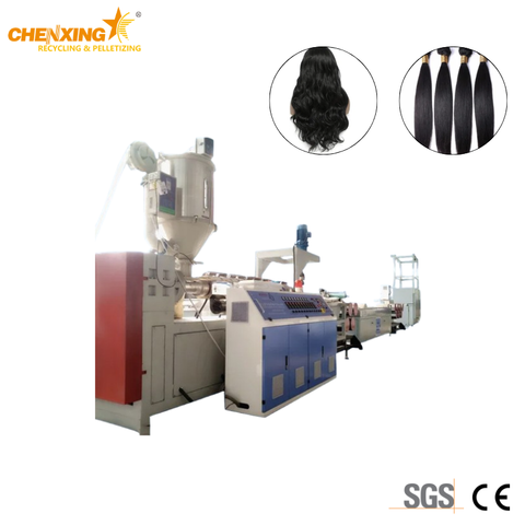 Синтетическая линия экструзии волос | PET / PP / PA WIG Production Machine